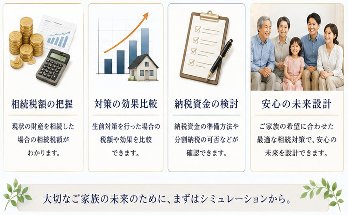 相続税シミュレーションの料金 神奈川県横浜市の税理士事務所